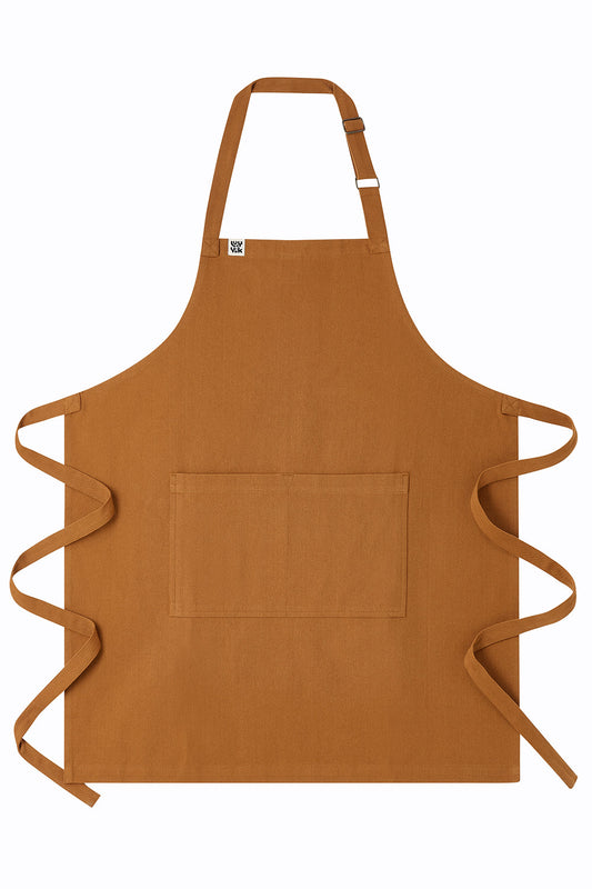 Amaia - Heavyweight Cotton Apron in Tan