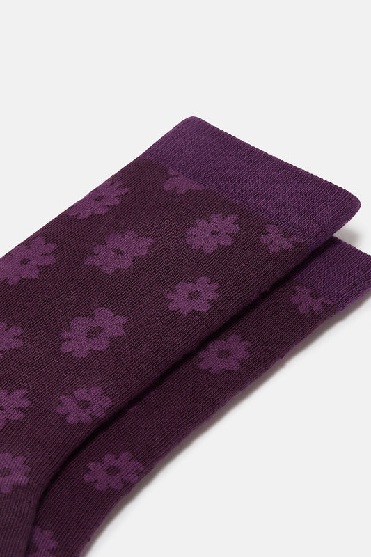 JoJo - Cotton Socks in Purple Delano