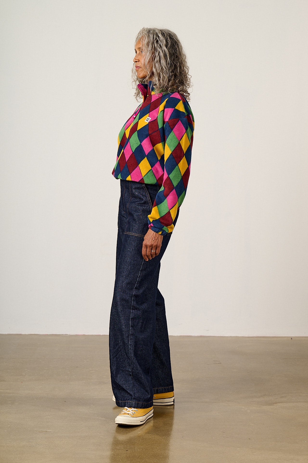Blake - Cropped Polar Fleece in Masquerade