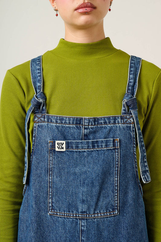 Original - Denim Dungarees in Mid Wash Blue (NEW SKU)