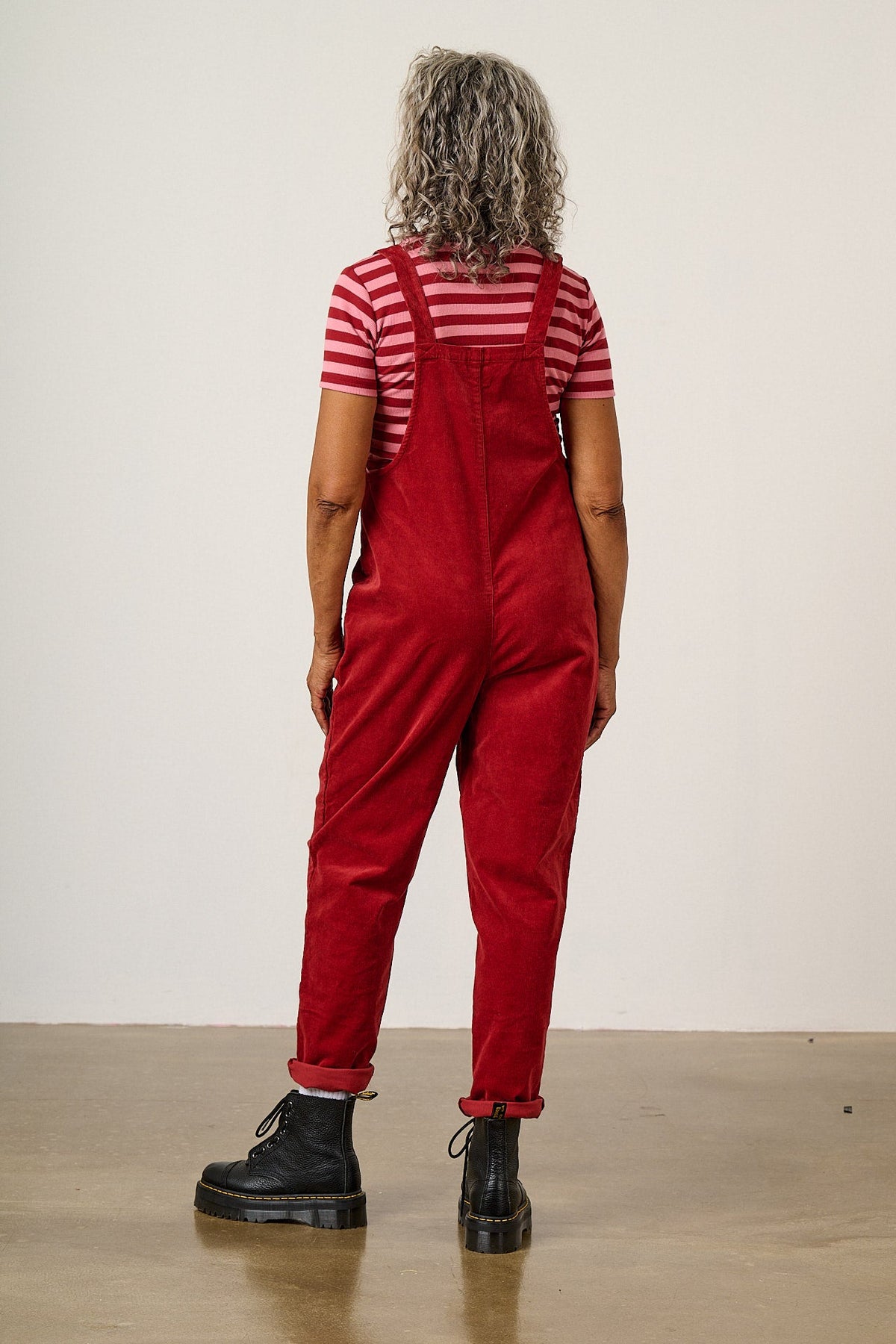 Original - Corduroy Overalls in Maroon