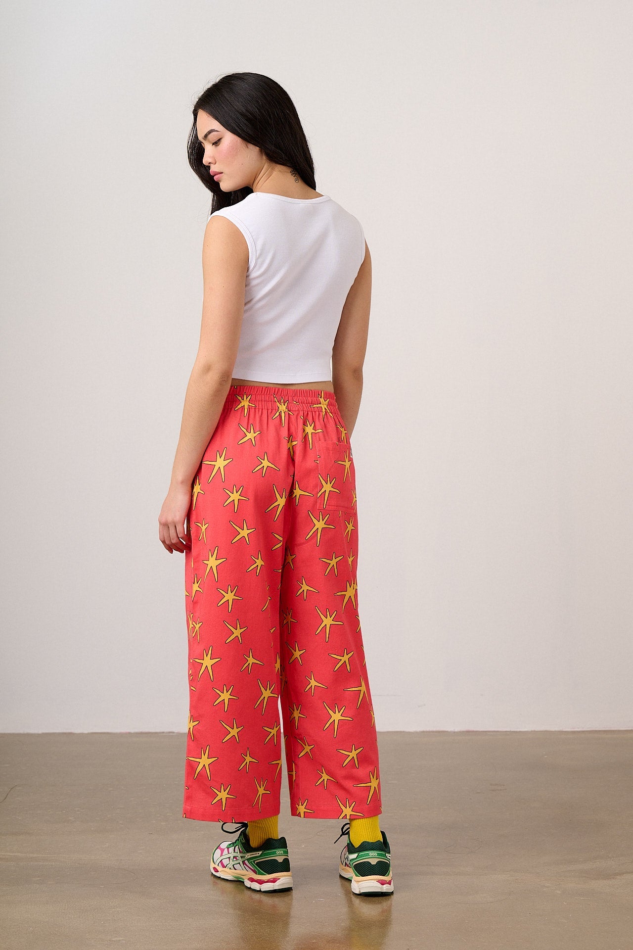Bee Illustrates Pride 2026 - Chuck - Wide Leg Cotton Trousers in Pink