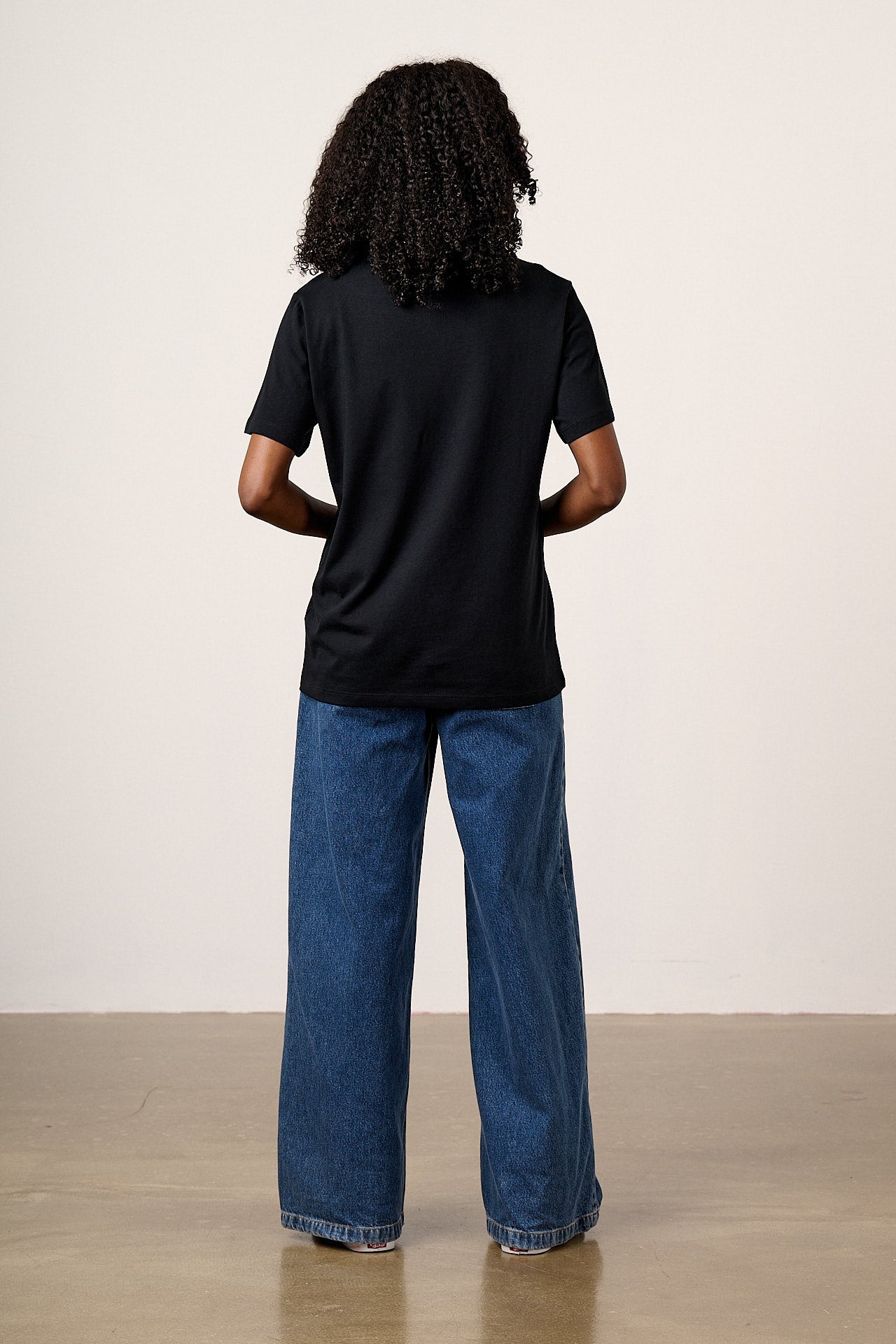 Denver - Cotton T-Shirt in Black