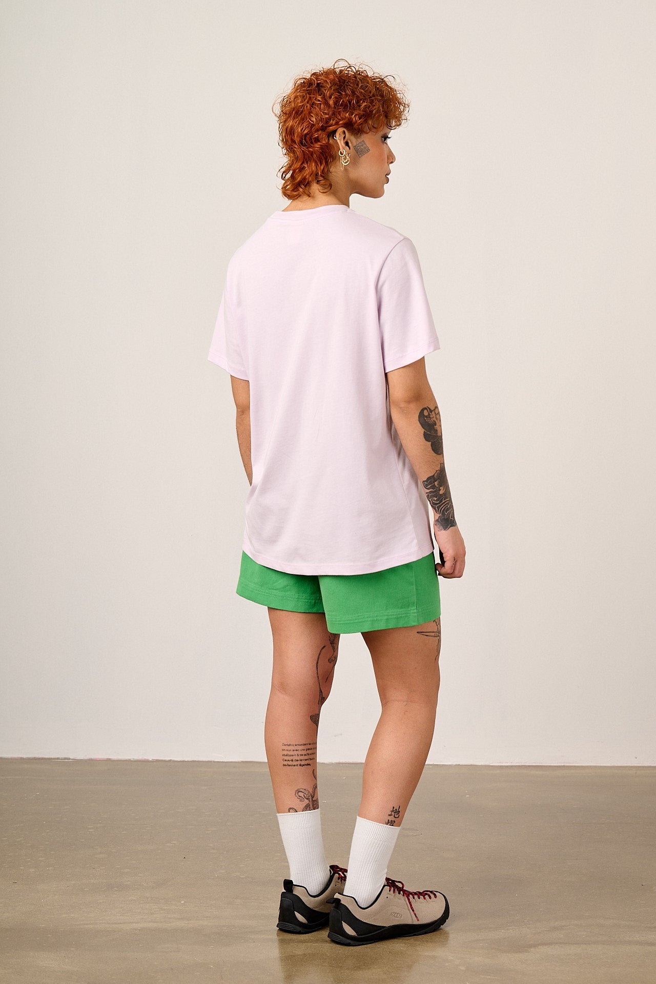 L.E Denver - Cotton T-Shirt in Arthouse & Yak: Lilac Fantasy Animals