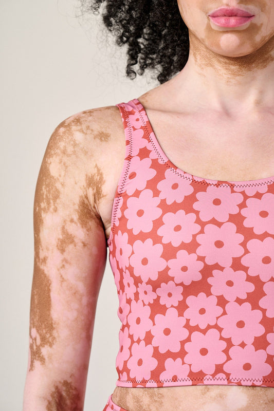 Kara - Tankini Top in Coastal Flower