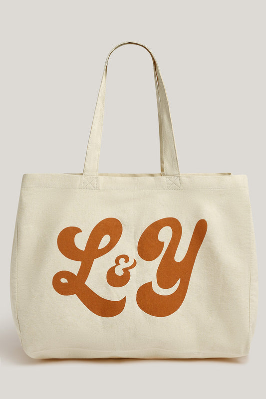 Large Tote Bag in Ecru