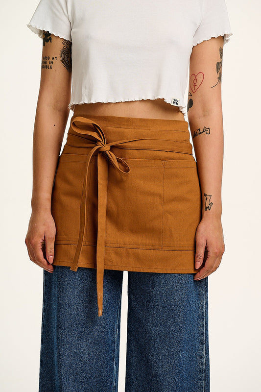 Millau - Midweight Cotton Waist Apron in Tan