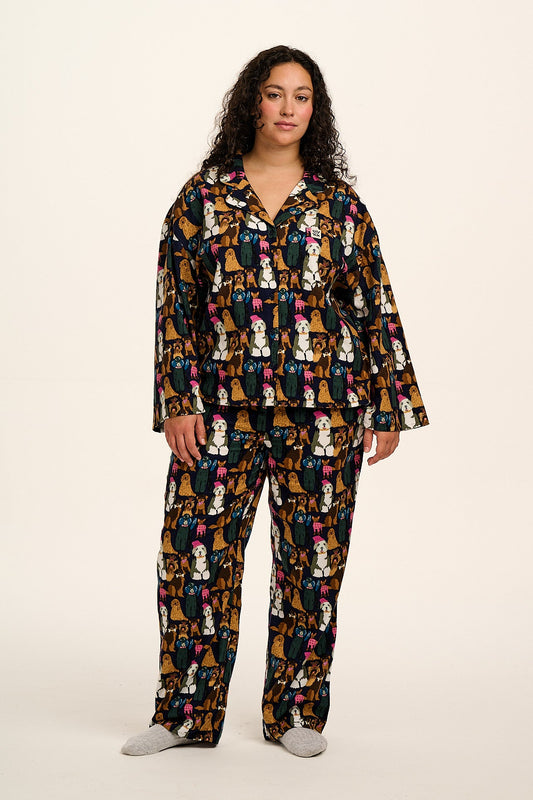 Dreamer - Brushed Cotton Pyjamas Set in Puppy Club