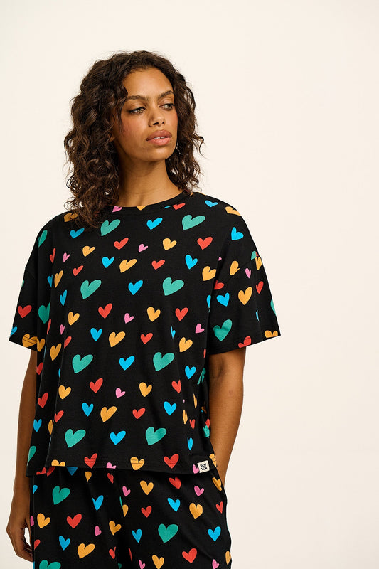 Sabrina - Soft Cotton Pyjamas in Multi Cupid