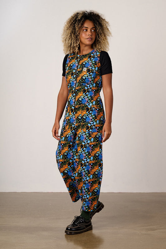 Nari - Sleeveless Jumpsuit in Lunar Tiger Print