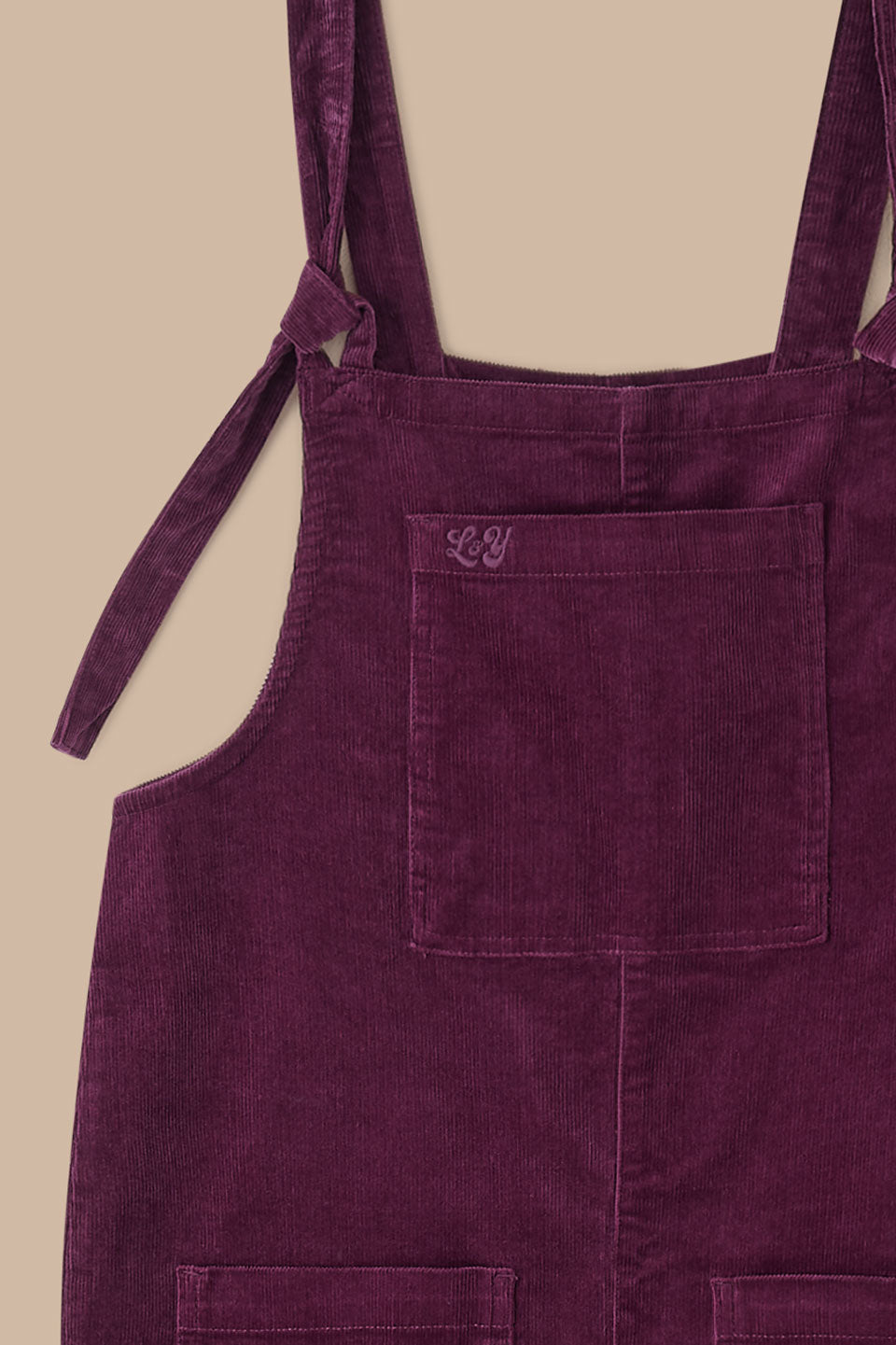 Original - Corduroy Dungarees in Grape Wine
