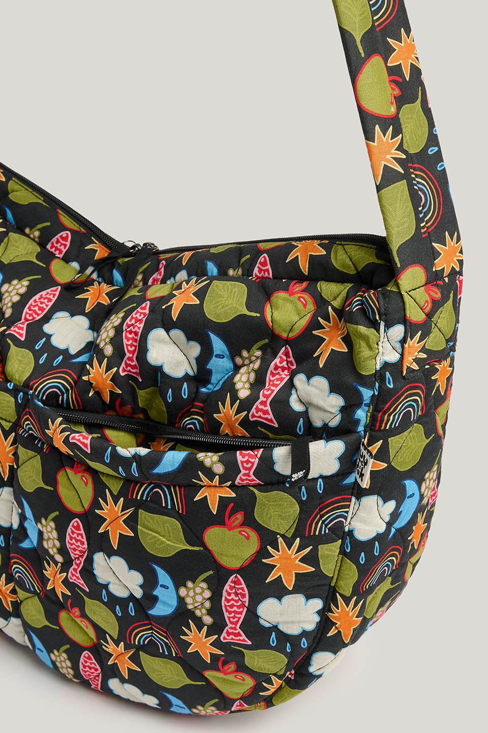 Laval - Cotton Weekend Bag in Naive Shapes