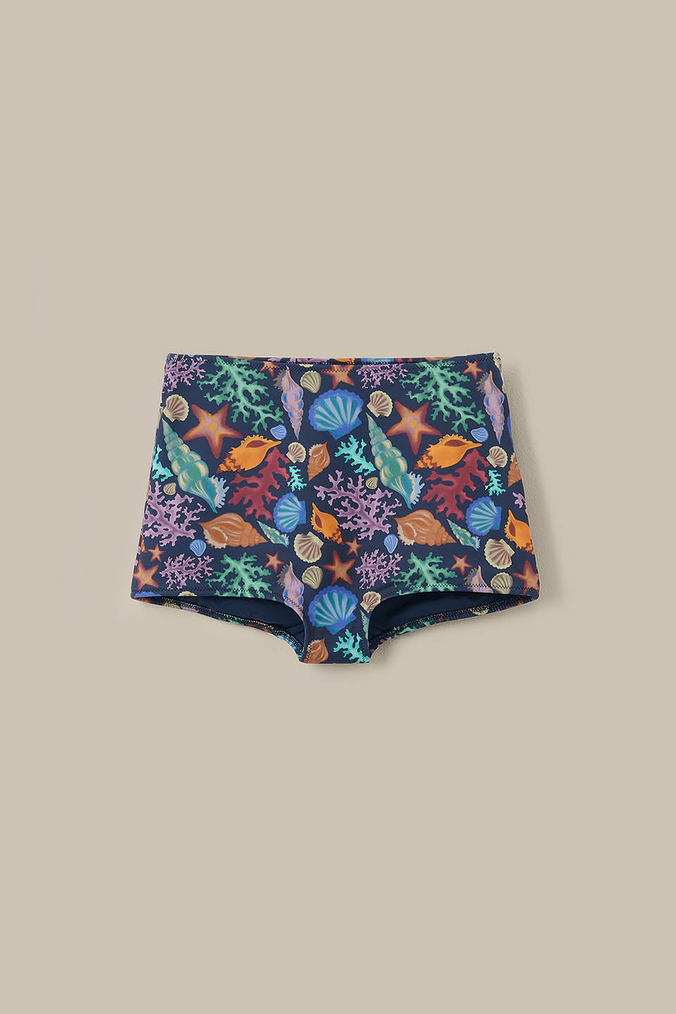 Monte - Bikini Bottom Shorts in Shell Print