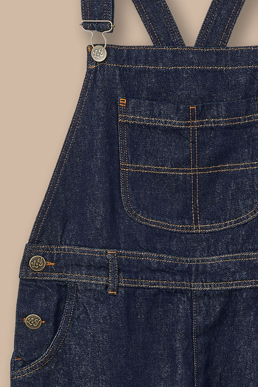 Toluca - Organic Denim Dungaree in Indigo Denim