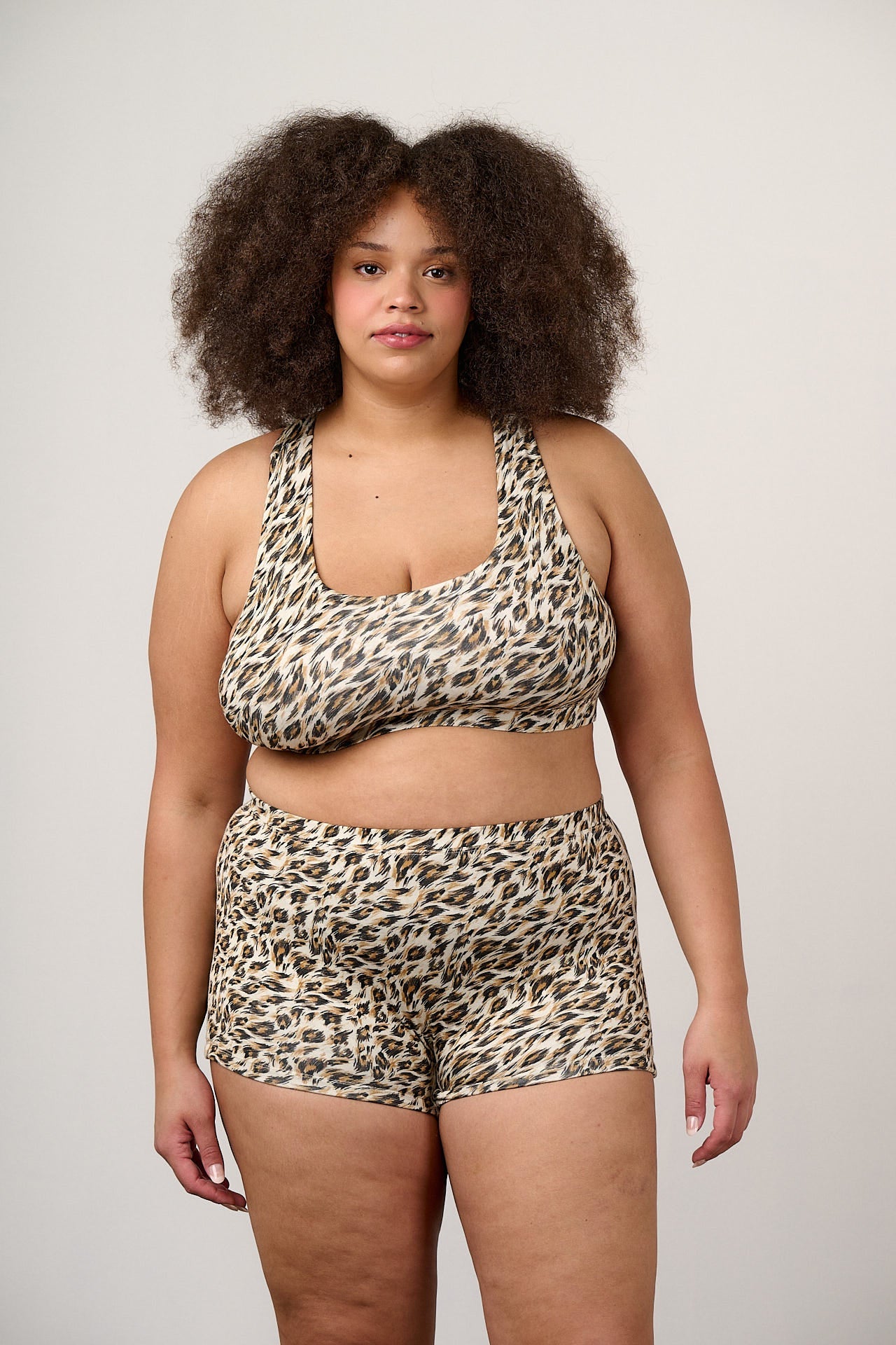 Emil - Viscose Crop Top in Leo Swirl