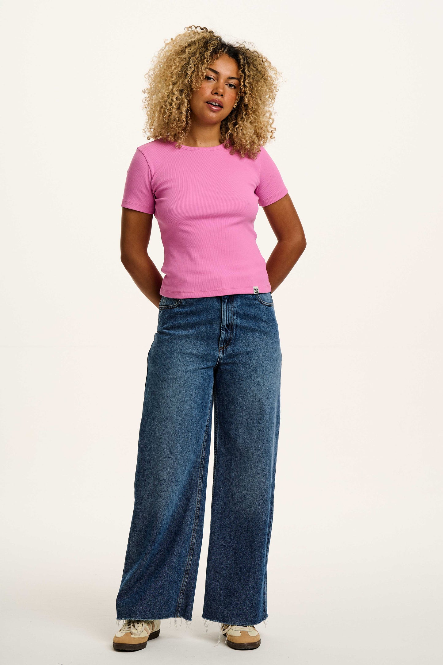 Gracie - Cotton Tee in Opera Mauve Pink