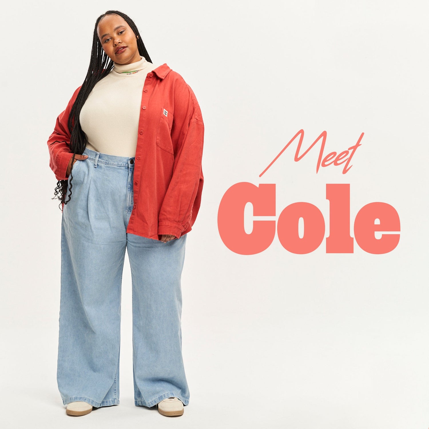 Cole - Baggy High Waist Wide Leg Jeans