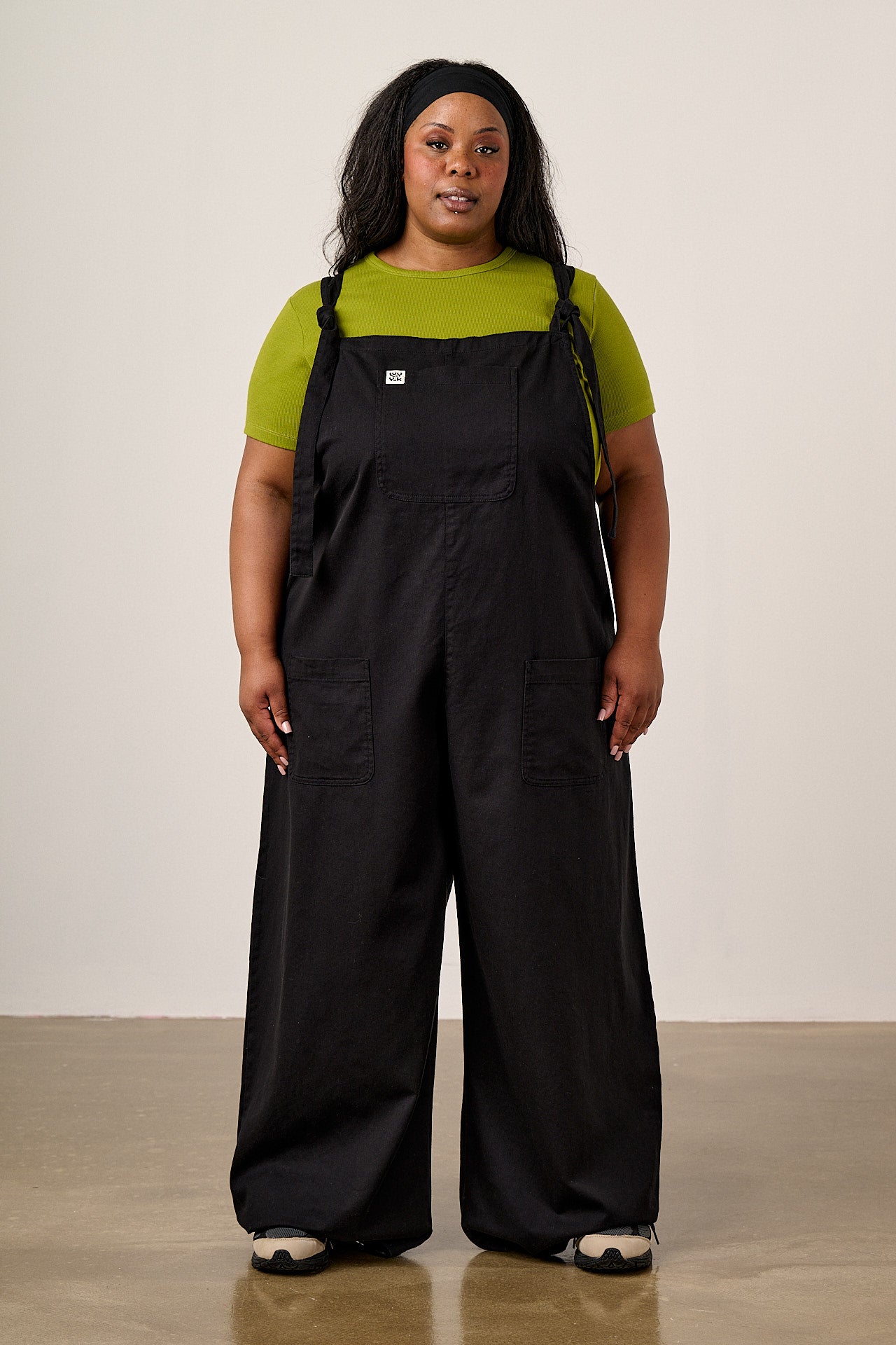 Arlo - Cotton Wide Leg Dungarees in Black – Lucy & Yak US