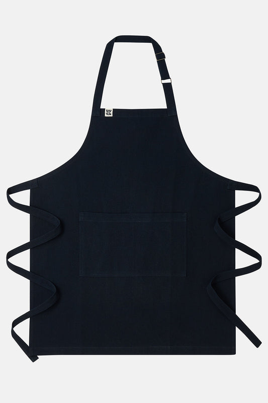 Amaia - Heavyweight Cotton Apron in Black