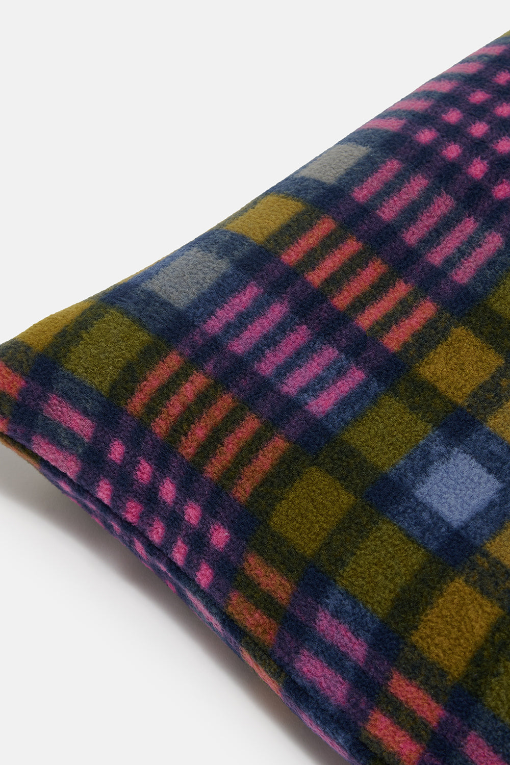 Bruna - Cushion Cover in Purple Grunge Check