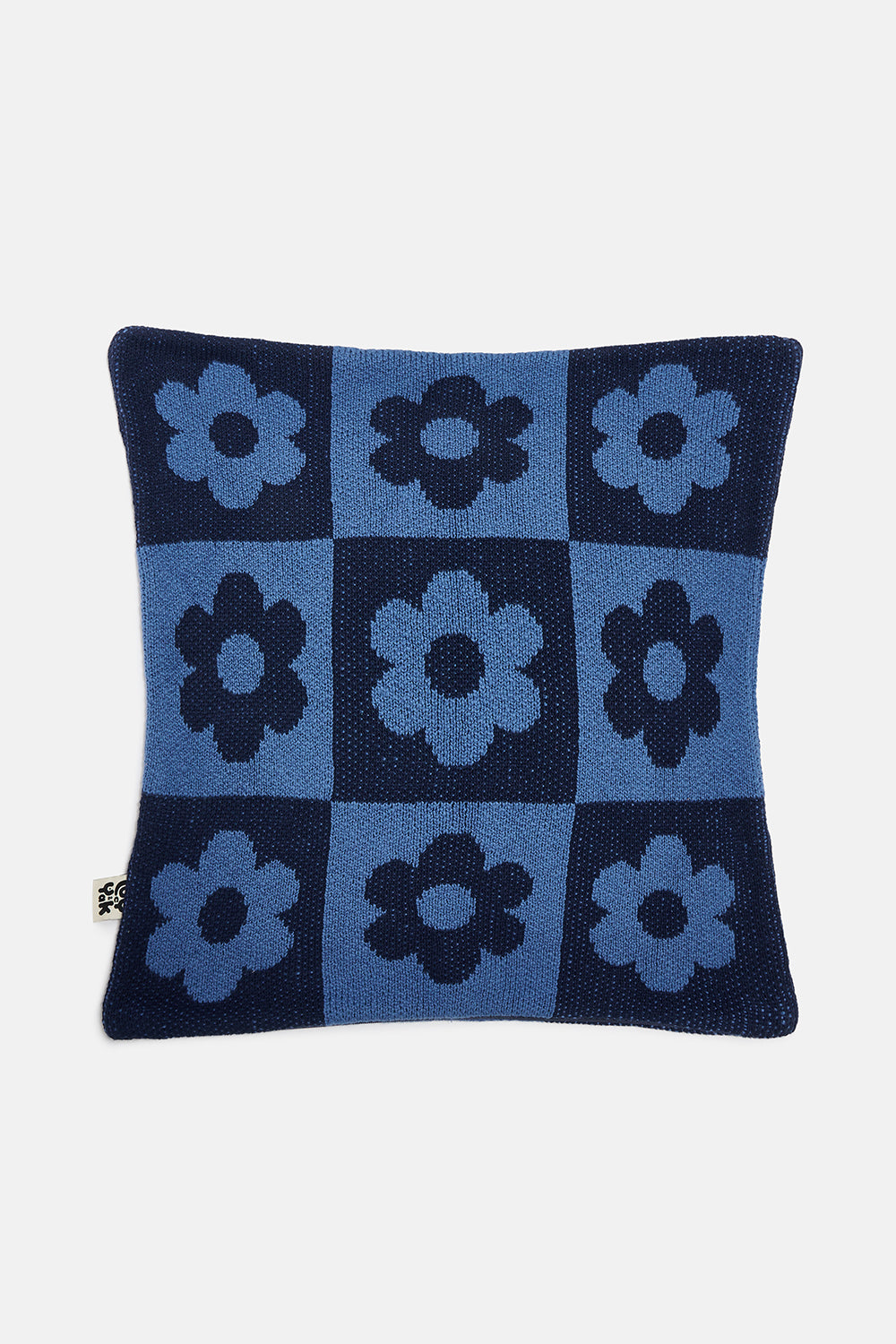 Byeol - Knitted Cushion Cover in Blue Delano