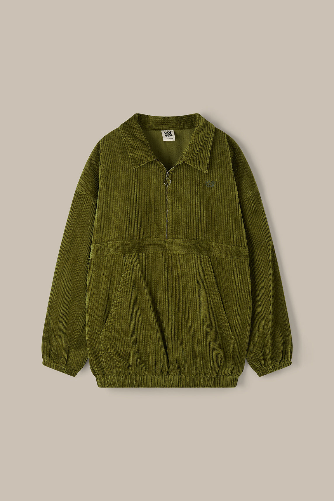 Hiezu - Corduroy Jacket in Fir Green