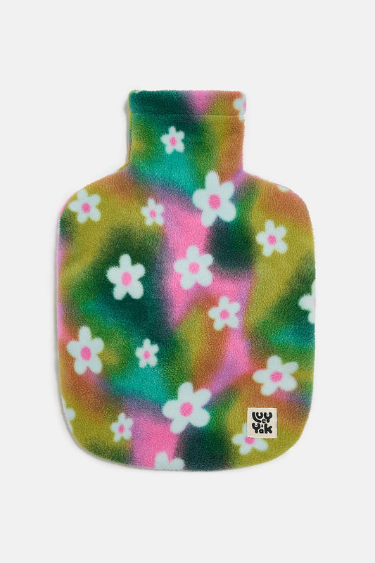 Caleb - Fleece Hot Water Bottle Cover in Tie Dye Daisy Lu