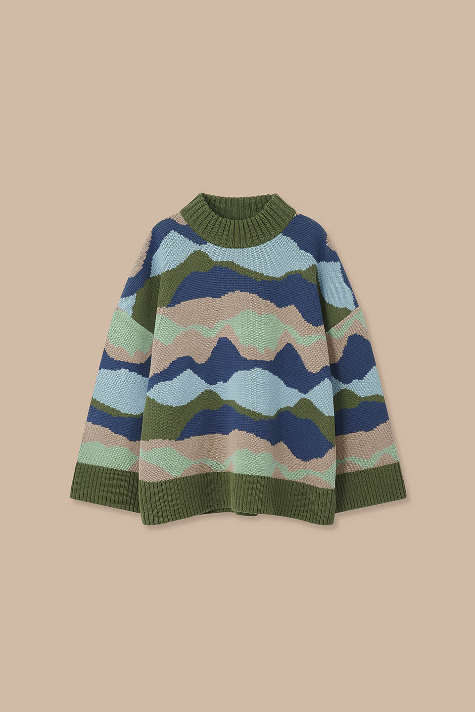 Amari - Oversized Knitted Jumper in Rolling Hills