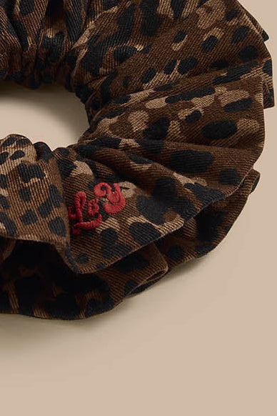 Anya - Double Layered Scrunchie in Animal Print