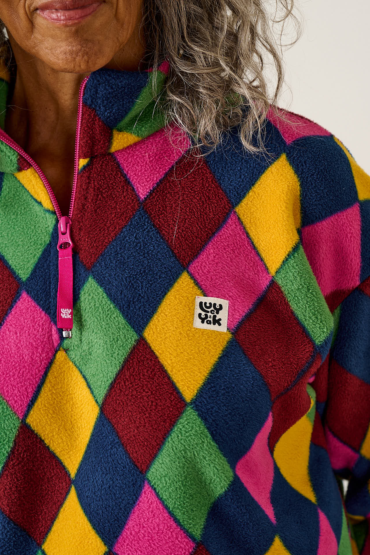 Blake - Cropped Polar Fleece in Masquerade