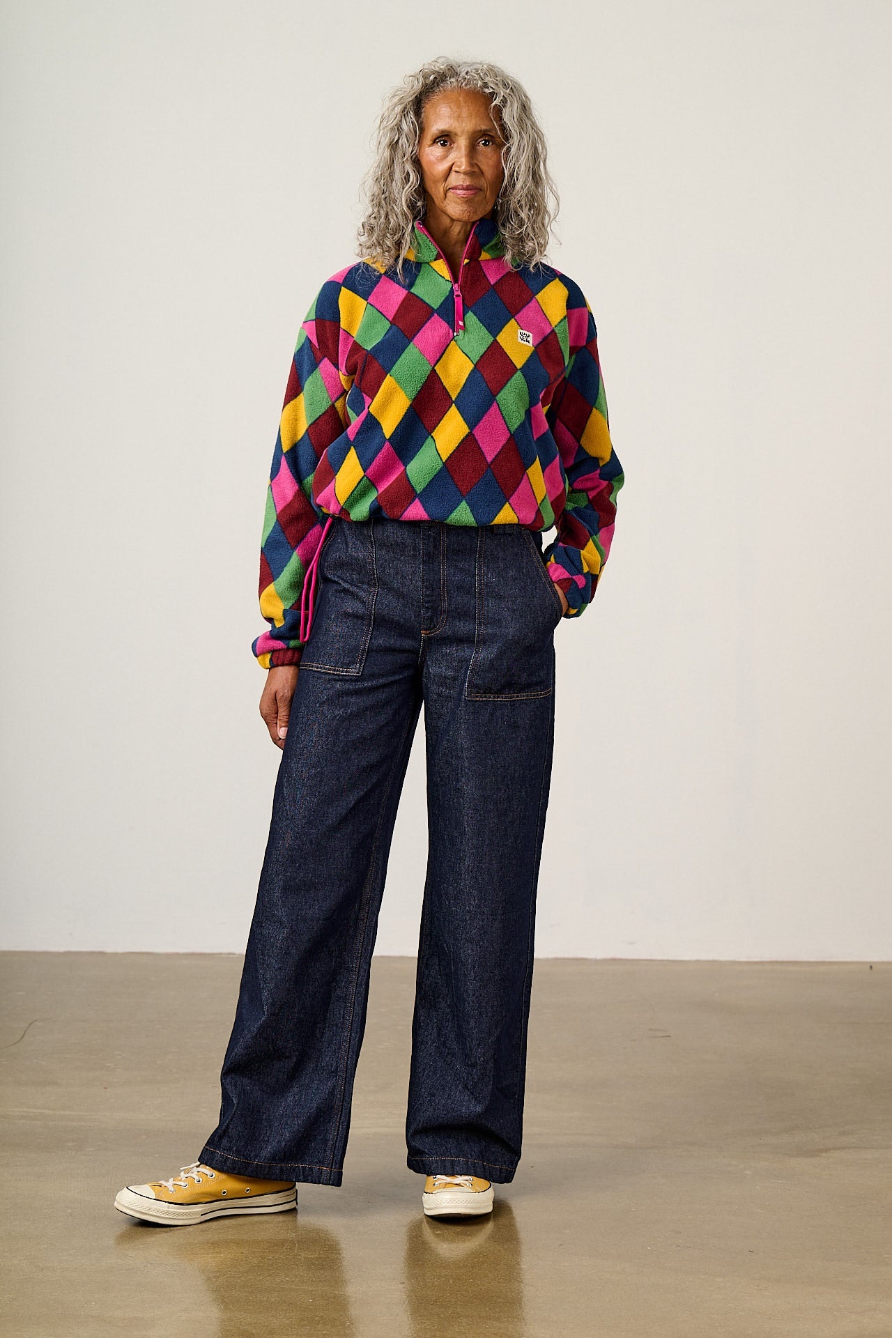 Blake - Cropped Polar Fleece in Masquerade
