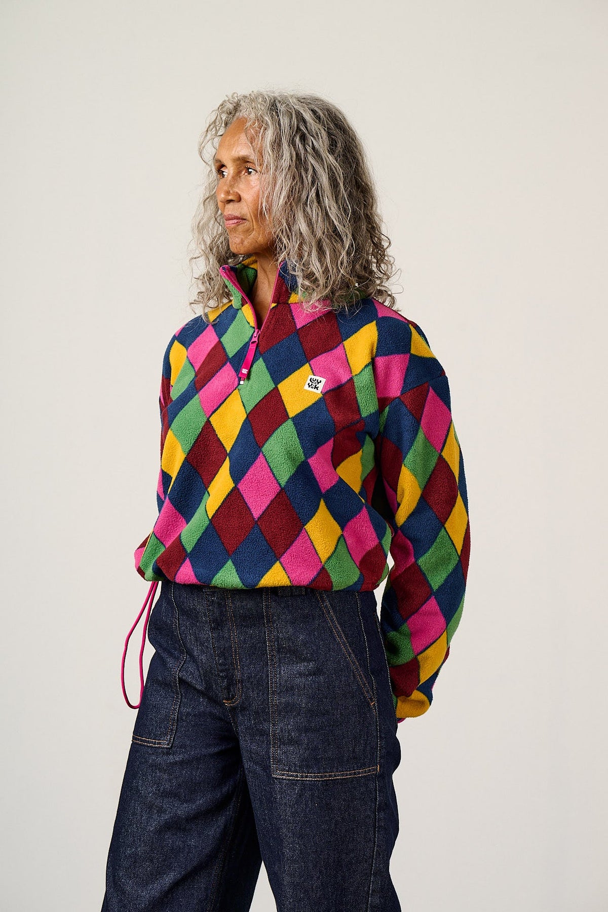 Blake - Cropped Polar Fleece in Masquerade