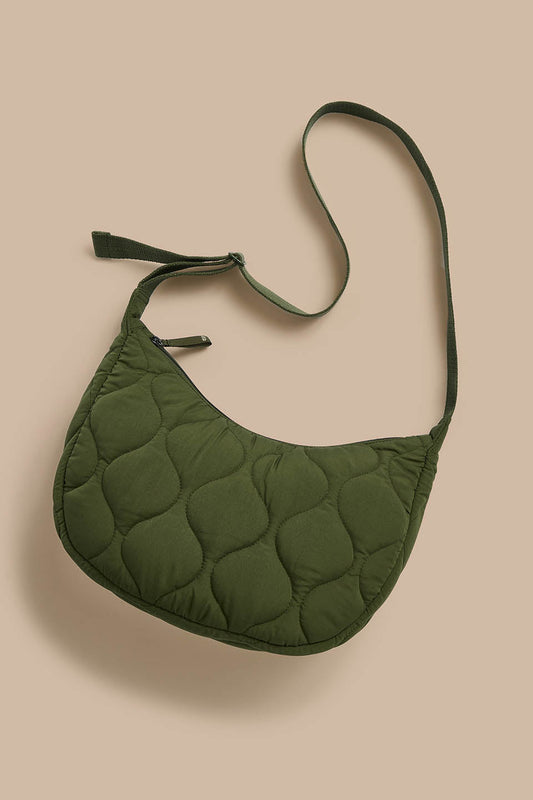 Bryony - Crossbody Quilted Bag in Khaki