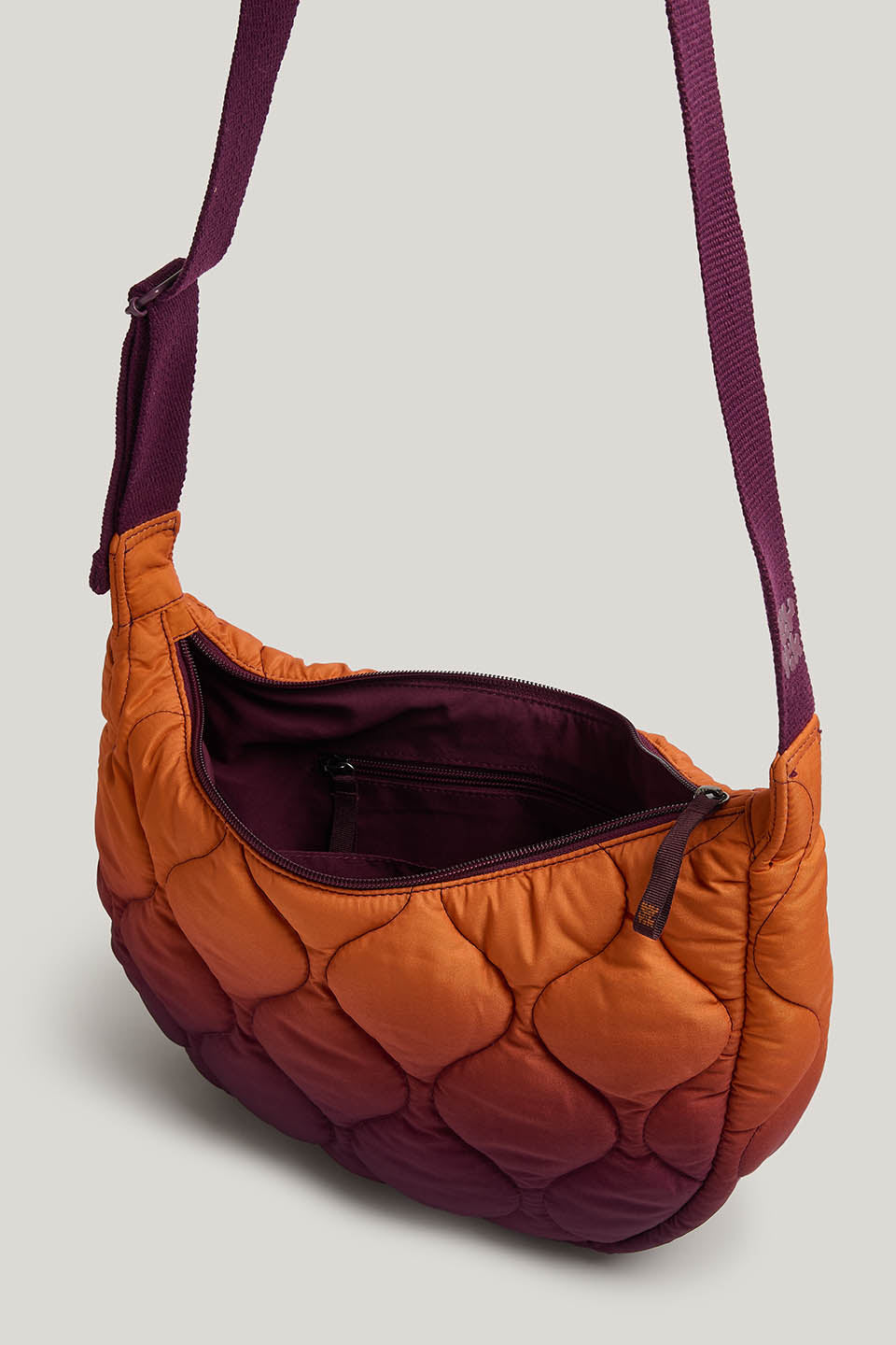 Bryony - Crossbody Quilted Bag in Orange Ombre