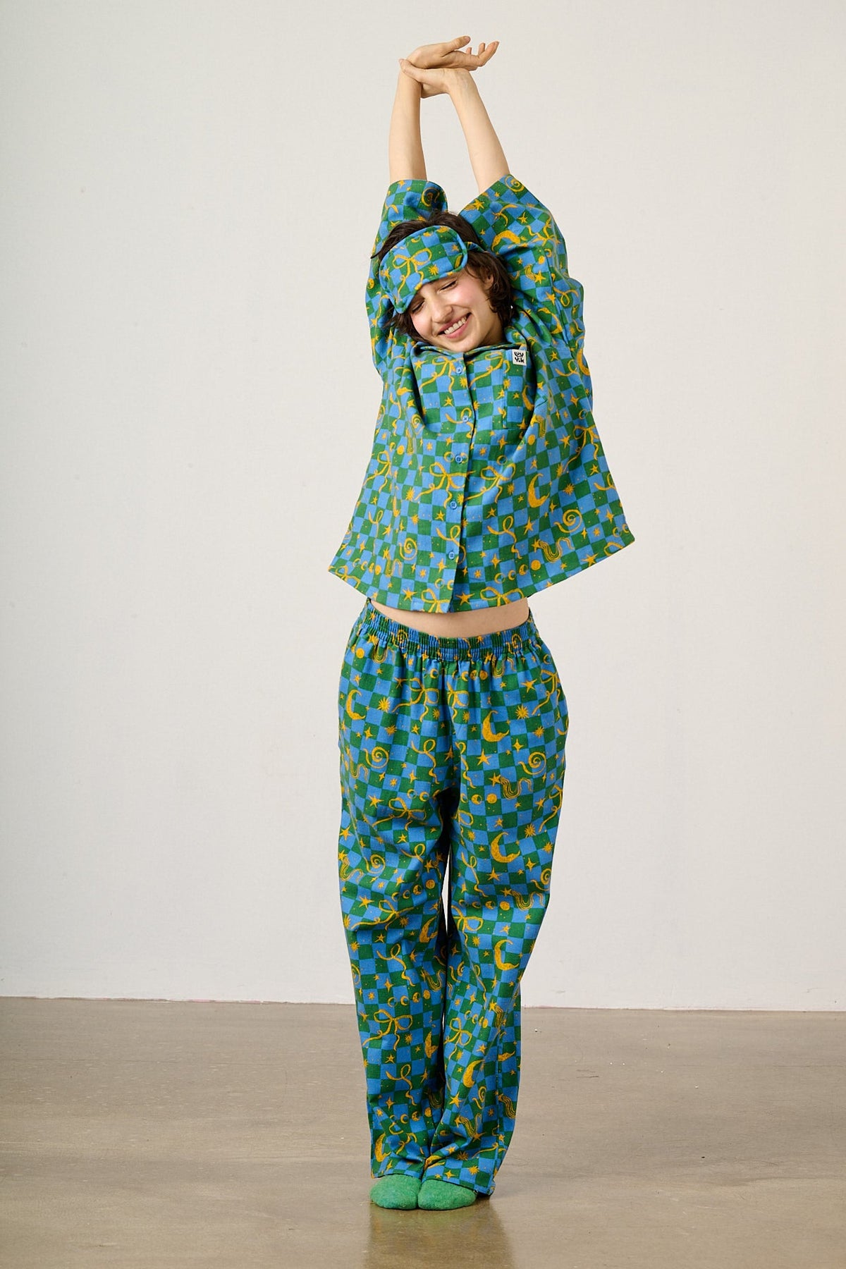 Dreamer - Pyjamas in Celestial Checkerboard