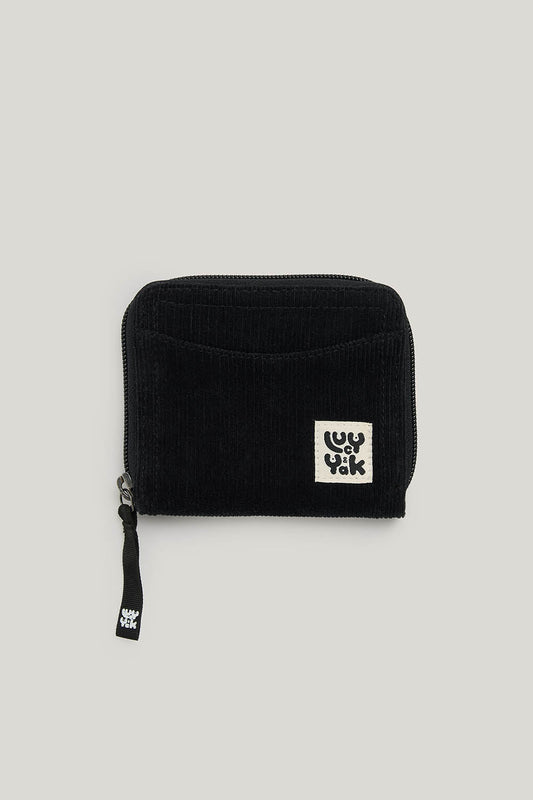 Evan - Corduroy Purse in Black