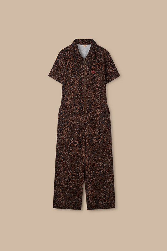 Finnegan - Organic Cotton Full Length Jumpsuit in Animal
