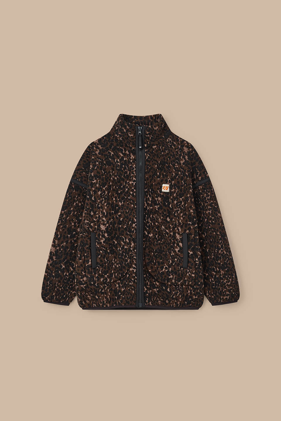Hayes - Borg Zip Through Fleece in Animal