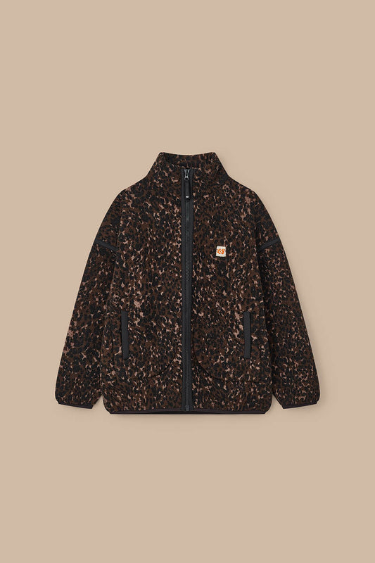 Hayes - Borg Zip Through Fleece in Animal