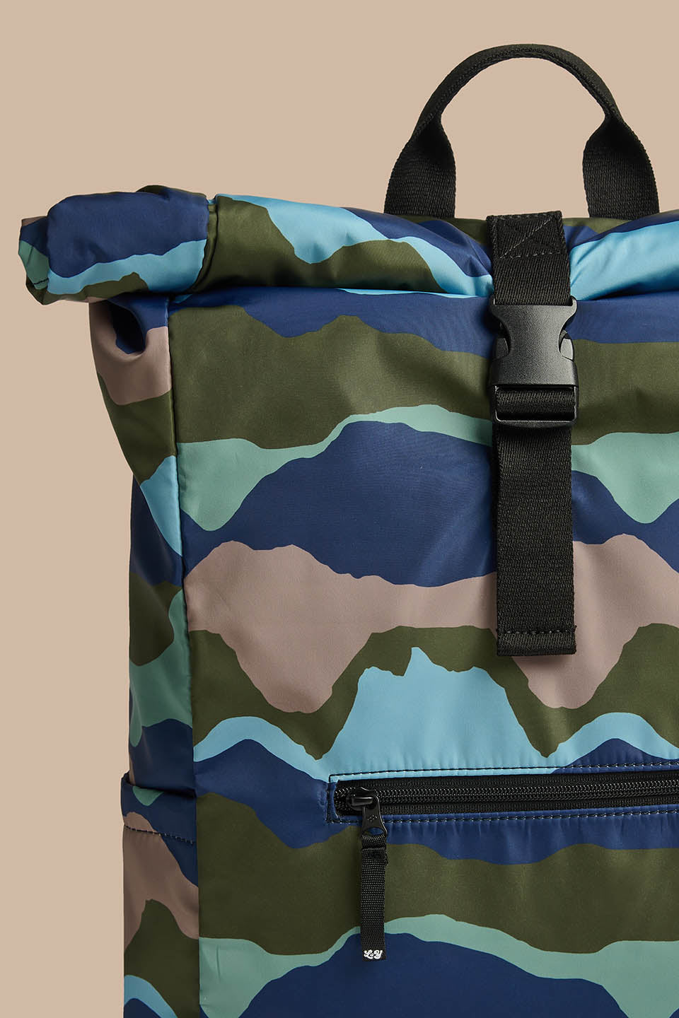 Jenson - Roll Top Backpack in Rolling Hills