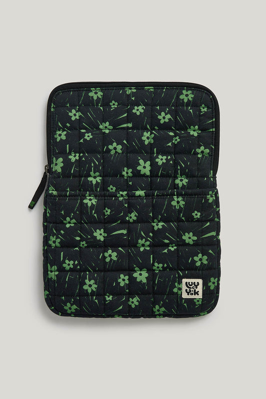 Emery - 13" Laptop Case in Green Floral