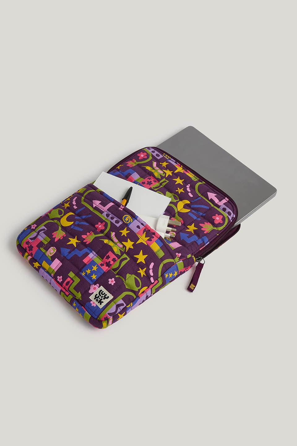 Emery - 13" Laptop Case in Pin It Polly & Yak