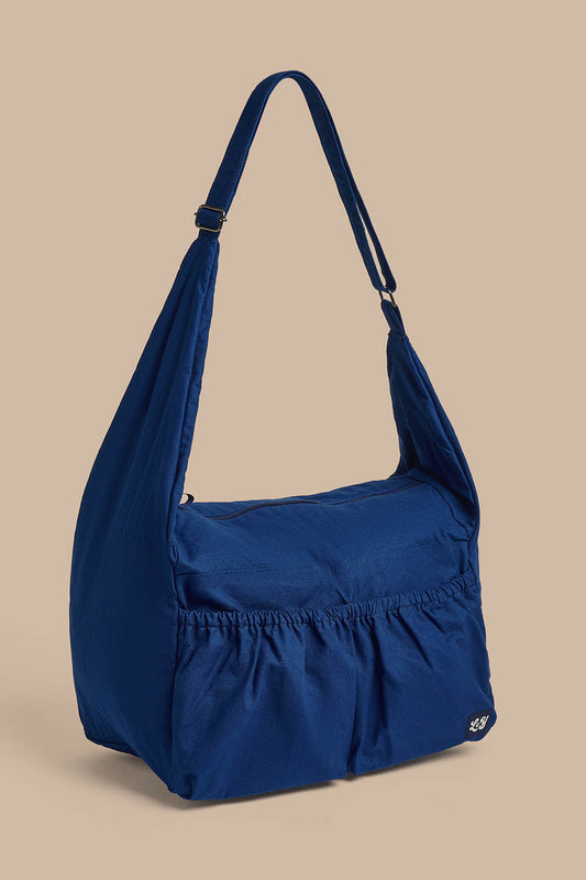 Liza - Cotton Crossbody Bag in Blue