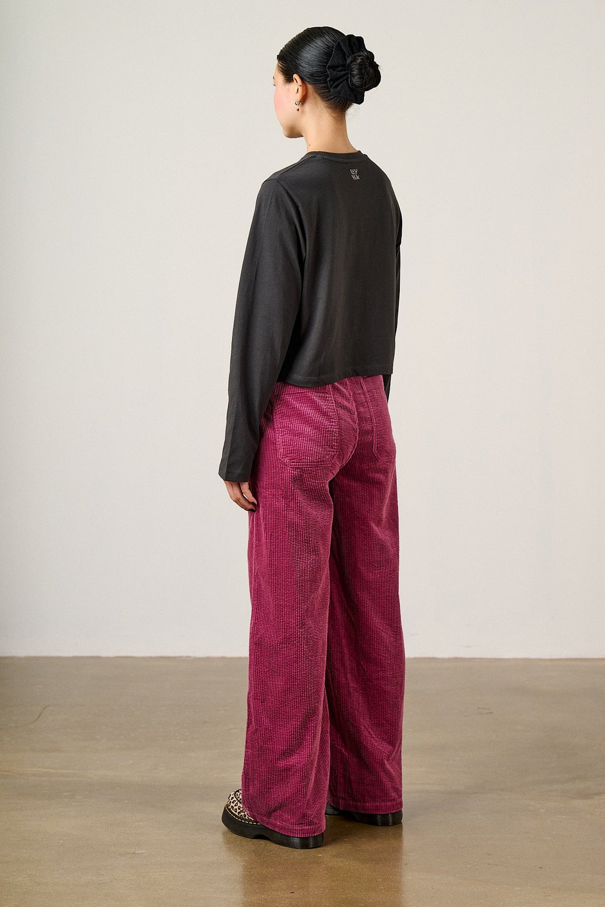 Mio - Cotton T-shirt in Charcoal