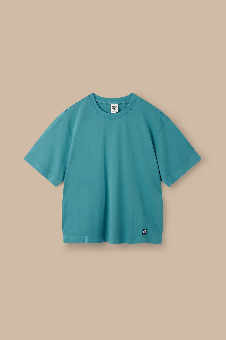 Noa Boxy T-Shirt - Organic Cotton in Washed Dragonfly Blue