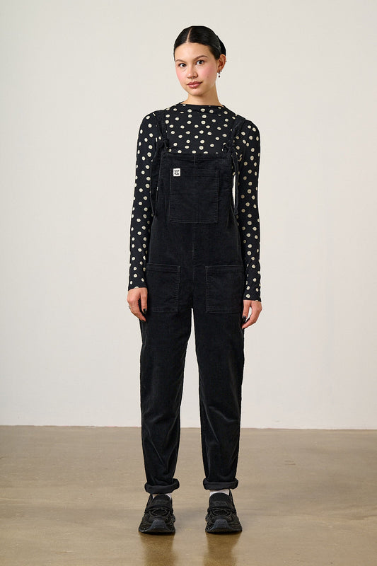 Sara Mock Neck Top - Viscose in Polka Dot