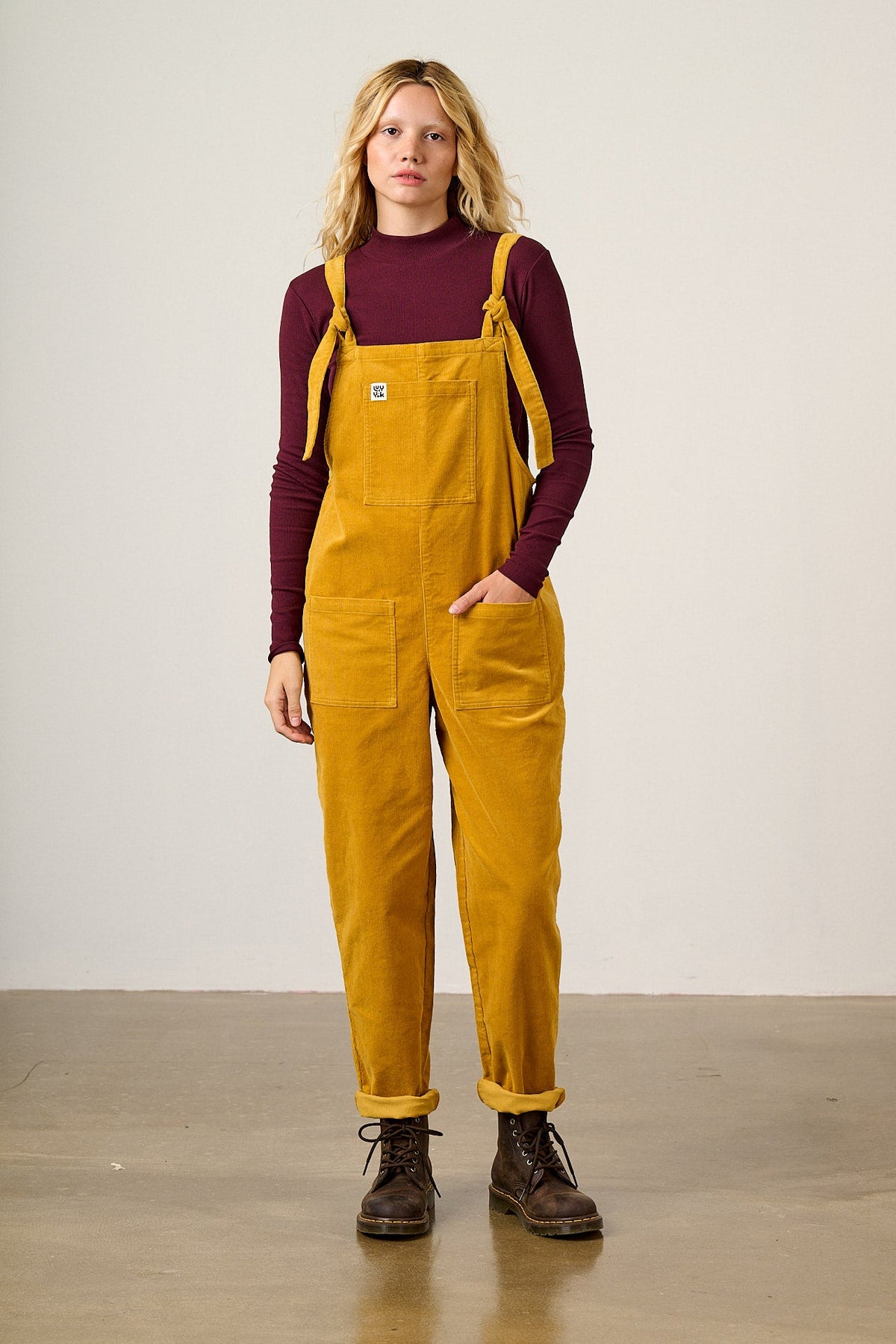 Original - Corduroy Overalls in Mustard Yellow