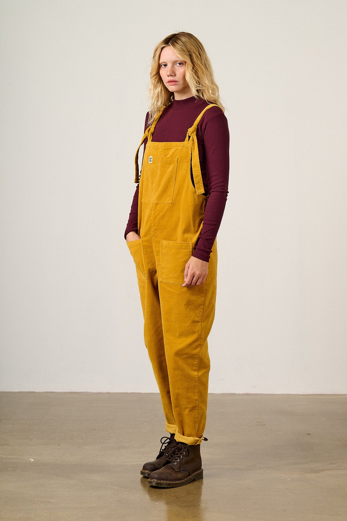 Original - Corduroy Overalls in Mustard Yellow