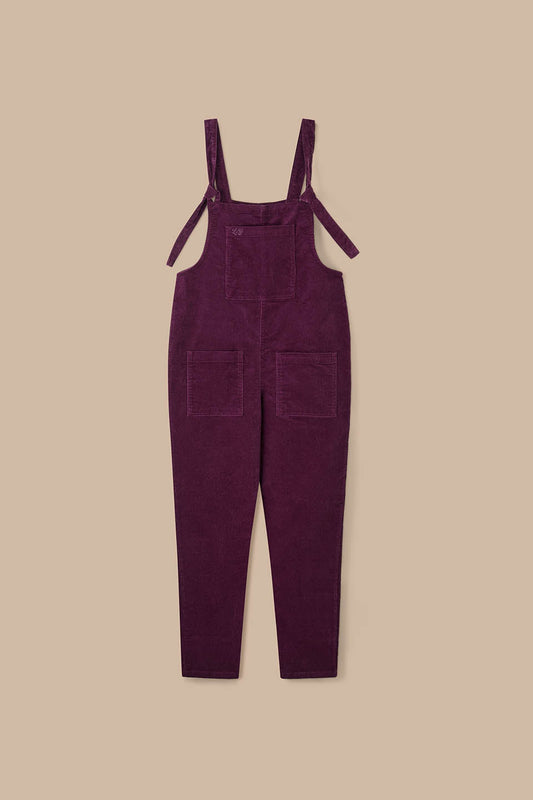 Original  - Corduroy Dungarees in Grape Wine