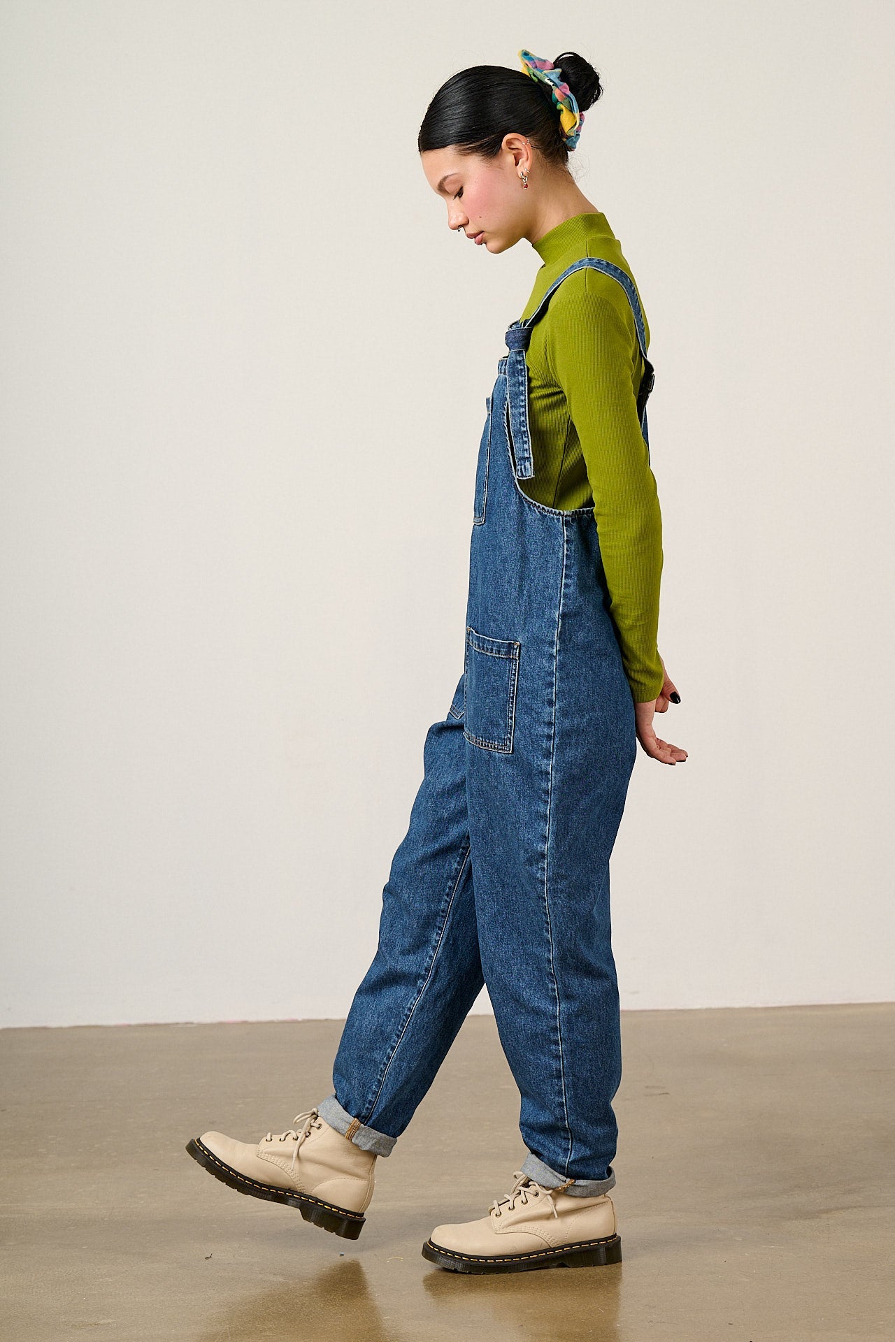 Original - Denim Dungarees in Mid Wash Blue (NEW SKU)